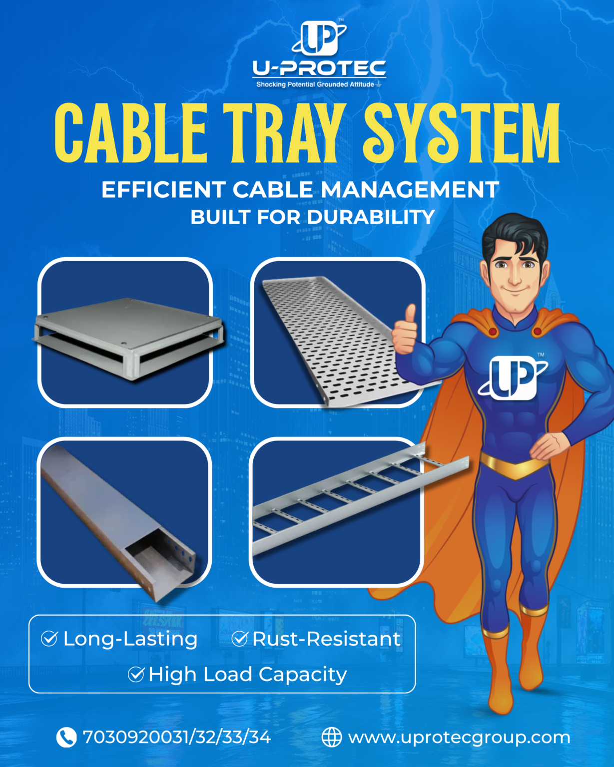Cable Tray Manufacturer in Pune | GI, SS & Ladder Trays – UPROTEC