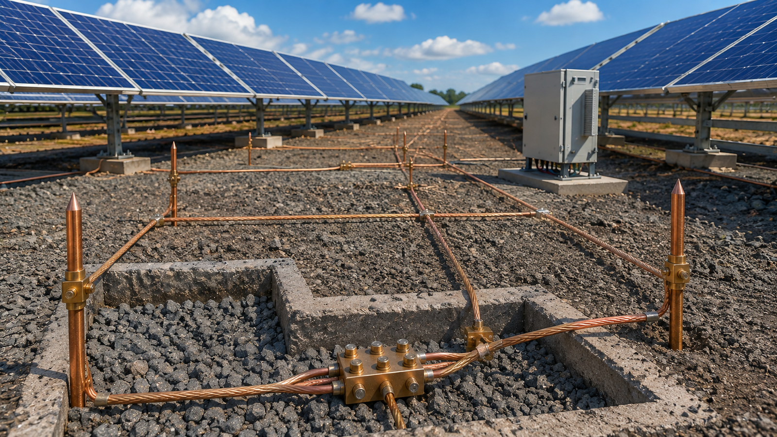 Understanding The Solar Power Plant Earthing System :  A Complete Guide